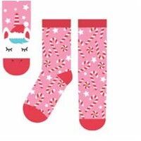 Kids Christmas Socks Candy Cane 2pk  Medium