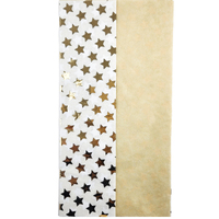 Foil Star and  Gold Tissue Paper 2 sheets