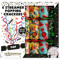 Tropical Splash  Crackertoa Crackers with Popping Streamers 6pk
