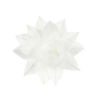 White Feather Leaf Clip Flower Christmas Decoration