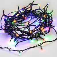 520 LED  Connectable Fairy Lights - Multicolour (Gn Wire)