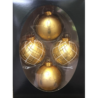 Christmas Baubles Gold 4pk