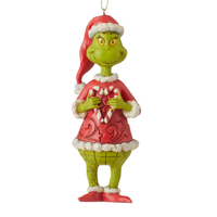 Candy Cane Heart Grinch Christmas Hanging Decoration 12cm