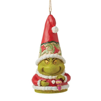 Grinch Gnome Holding Ornament Christmas Hanging Decoration  12cm