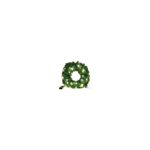  Green Pine Wreath w/LED  48 cm 35LED
