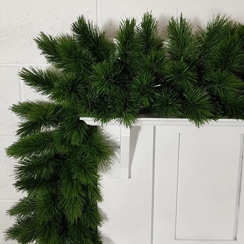 Guirlande De Cèdre Artificiel Pour Noël - 270 Cm, Vert Réaliste, Décoration Cheminée, Table Ou Mur