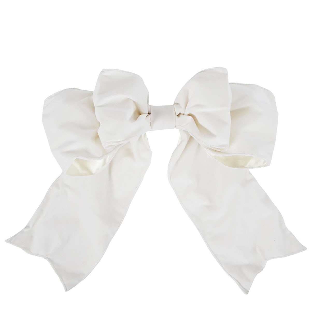 Buy White Velvet Bow 25 cm with Clip in Australia | Real Christmas Trees