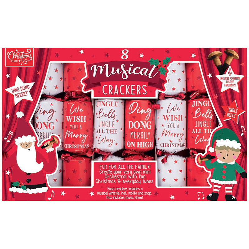 Buy Musical Whistle Christmas Crackers 9