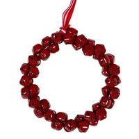 Red Bell Wreath Hanging Christmas  Decoration  12cm