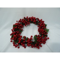 Budget Red  Berry Wreath  30cm