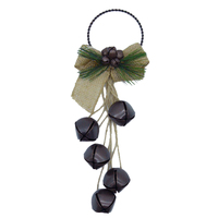 Antique Brown Bell  and Twine Door Hanger 23cm
