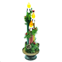 3 LED Candle Centrepiece 42cm