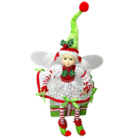 Sitting Fluff Fairy on Gift Box 60cm