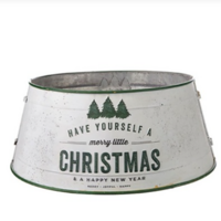 Have your a Merry Little Christmas Metal Tree Collar 3pc