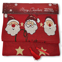 Red Santa Table Runner  33x180cm