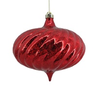 Red Mercury Look Onion Christmas Decoration 20cm