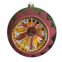 Vintage Eye Christmas Bauble 20cm Green