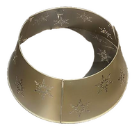 Champagne Snowflake LED Christmas Tree Collar