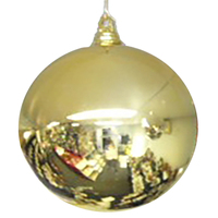 Large Gloss Gold Christmas Bauble 25cm