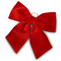 Large Red Velvet  Christmas Bow 44cm