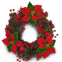 Festive Christmas Wreath   60cm