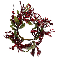 Wild Berry Candle Wreath30cm