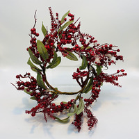 Wild Berry Candle Wreath30cm