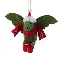 Felt Santasaurus Flying