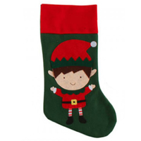 Elf Boy  Christmas  Stocking 