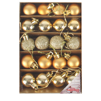 Mini Baubles Gold 20 x 3 cm