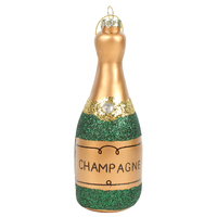 Champagne Bottle Tree Decoration 13.5 cm high