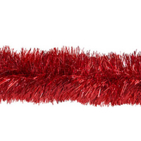 Red Fine Strand Tinsel 7cm x 2m