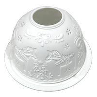 Ceramic Tealight - Nordic Horse