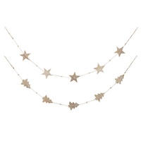 Natural Timber Tree  Garland  90cm