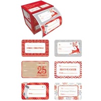 Foil Gift Tag Stickers 100pk