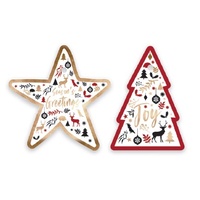 Contemporary  Shape Cut Gift Tags  10pc