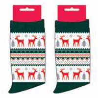 Christmas  Nordic Reindeer   Socks