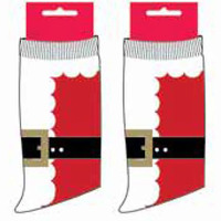 Christmas Santa Belt Socks Adult