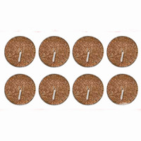 Gold Glitter Tealight 8pk