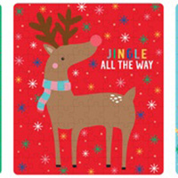 Christmas Puzzle Reindeer Jingle All the Way