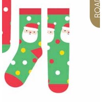 Kids Christmas Socks Santa  2pk Medium