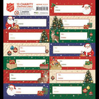 Xmas Labels Traditional  13pk