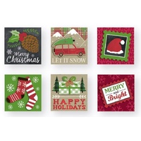 Gift Tags Retro 18 pc 5 x 5 cm