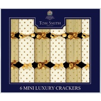 Gold Mini Luxury Crackers 6pk