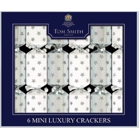 Silver Mini Luxury Crackers 6pk