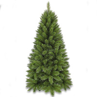 Slim Vienna Spruce Christmas Tree Hinged Green 1.52m
