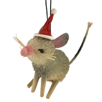 Bilby Christmas Bristle Decoration 9cm