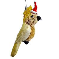 Cockatoo Bristle Decoration 12cm