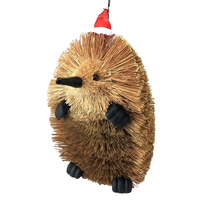 Large Echidna Australian Christmas  Bristle Decoration  14cm