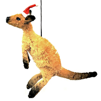 Kangaroo Australian Christmas Bristle Decoration  10cm